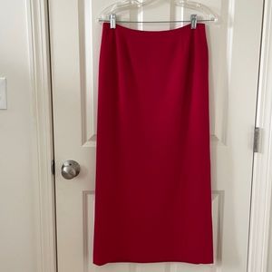 Red skirt by Apostrophe Petite.